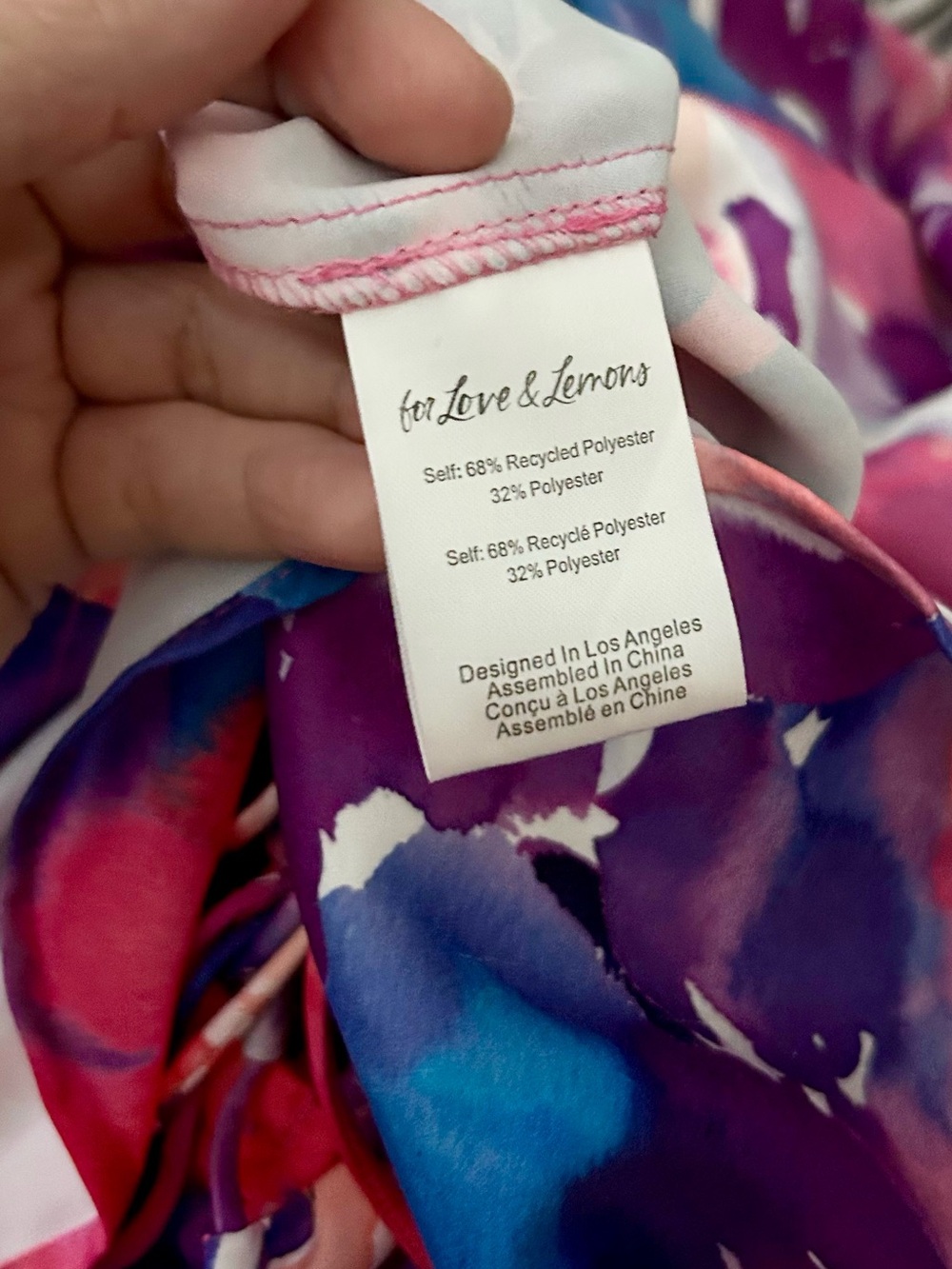 For Love & Lemons Natasha Floral Satin Maxi Dress XS Cutout Vacation Resort - Picture 5 of 13